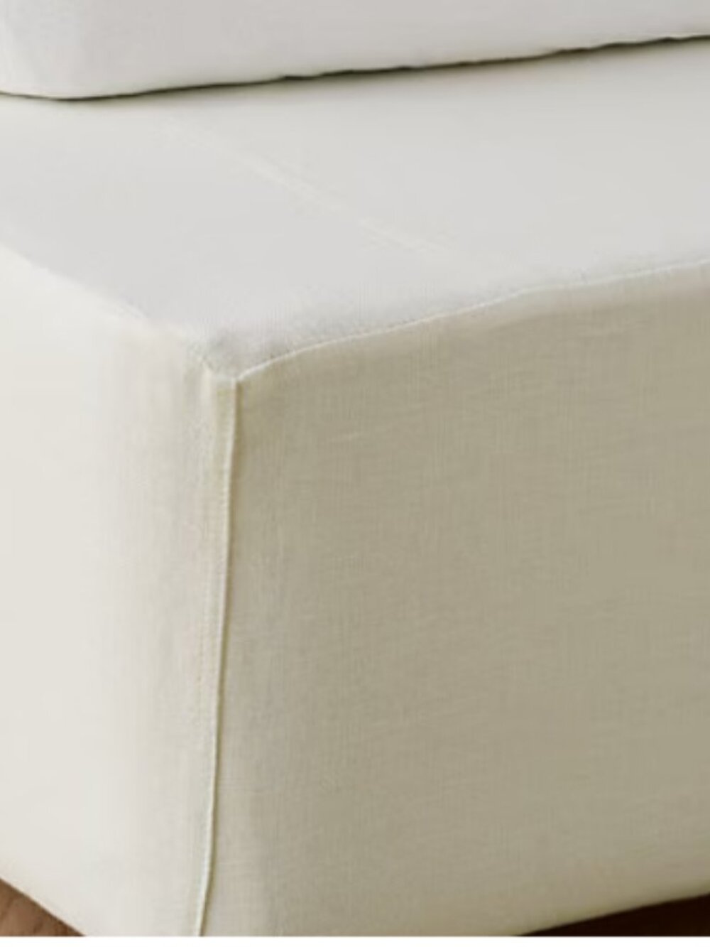 Rustic Natural Linen Box Spring Cover size Queen